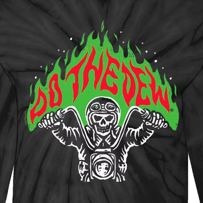 Mtn Dew Throttle Up Out Of Hell Tie-Dye Long Sleeve Shirt