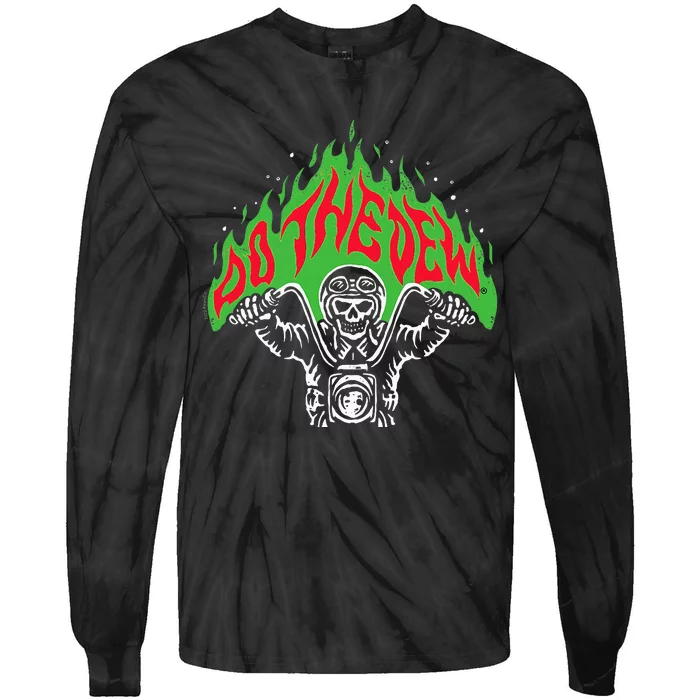 Mtn Dew Throttle Up Out Of Hell Tie-Dye Long Sleeve Shirt