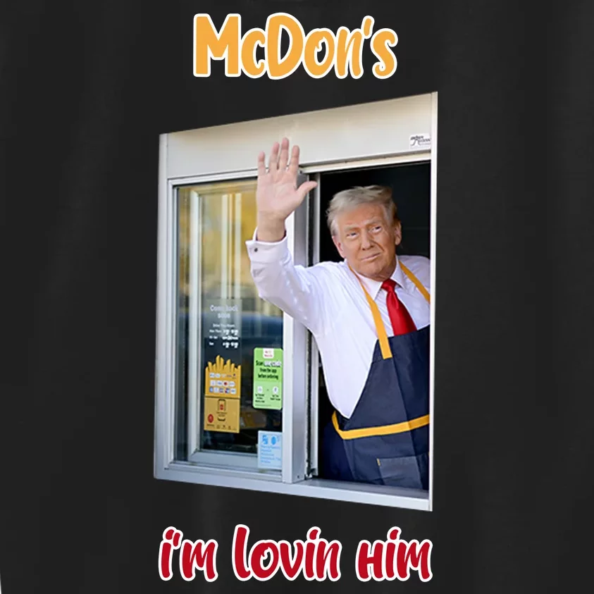 Mcdon Donald Trump IM Lovin Him Kids Sweatshirt