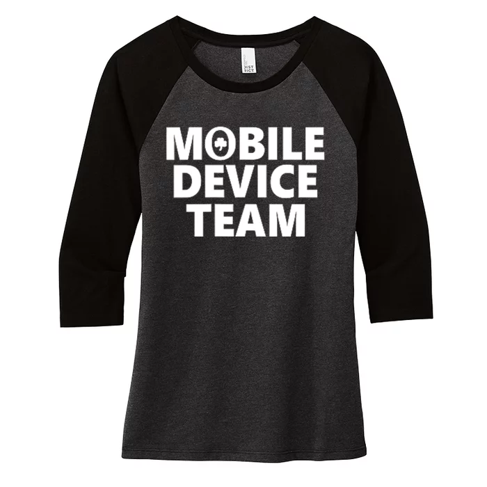 Mobile Device Team & Mobile Application Development Women's Tri-Blend 3/4-Sleeve Raglan Shirt