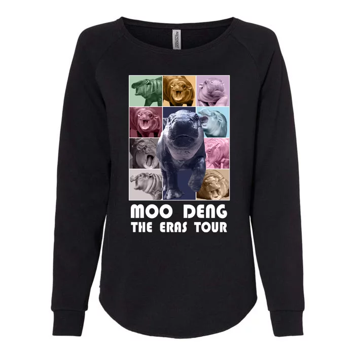 Moon Deng The Eras Tour Meme Hippo Womens California Wash Sweatshirt