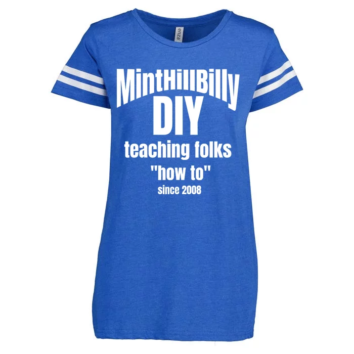 Minthillbilly Diy Teaching Folks How To Since 2008 Enza Ladies Jersey Football T-Shirt