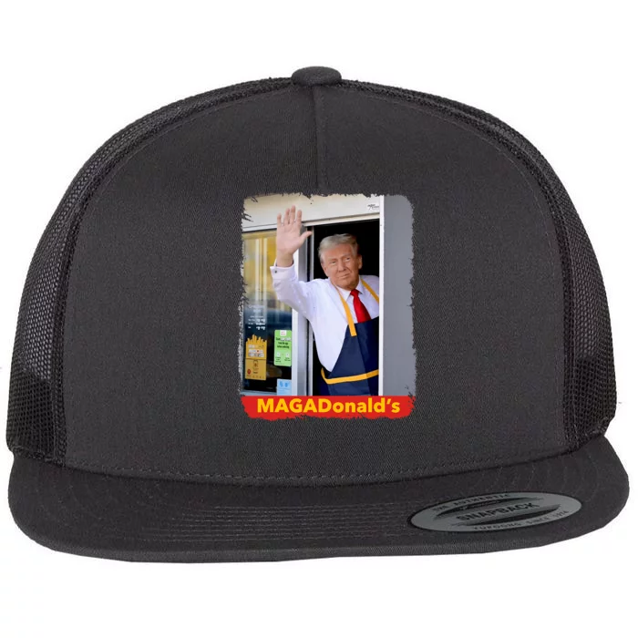 Maga Donalds Trump 2024 Mcdon Election Flat Bill Trucker Hat