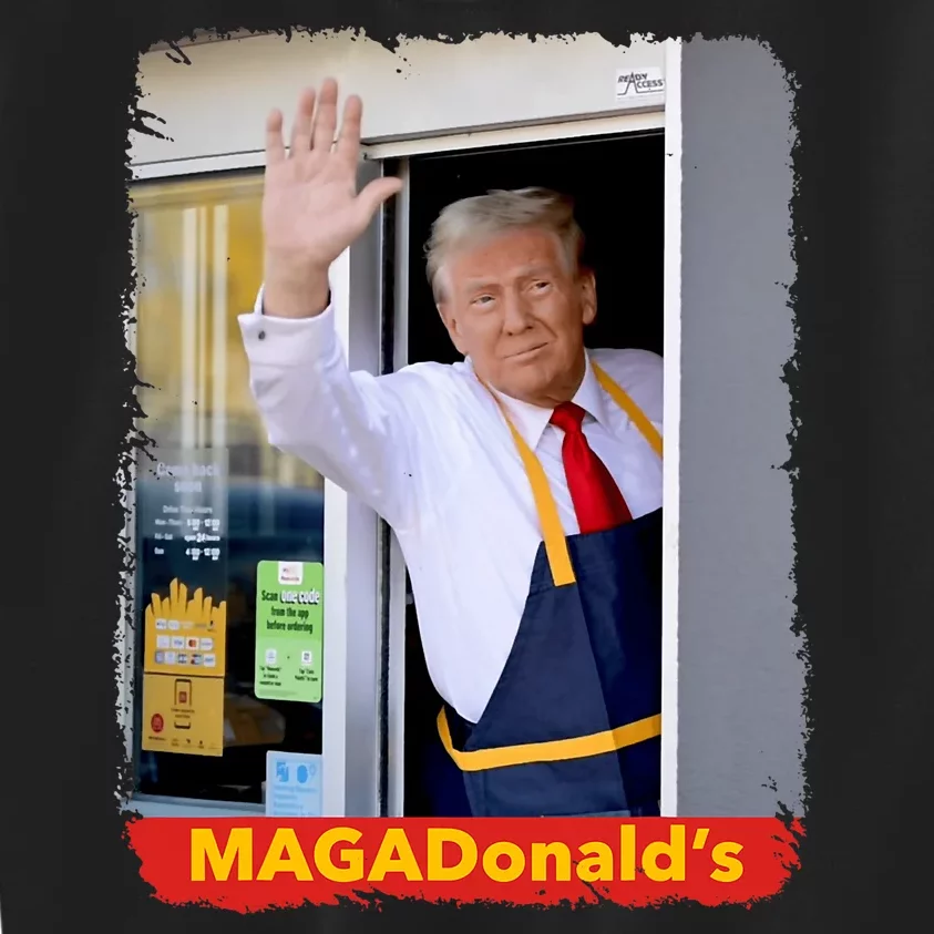 Maga Donalds Trump 2024 Mcdon Election Kids Sweatshirt