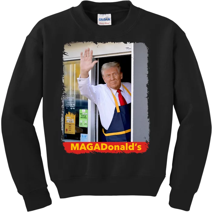 Maga Donalds Trump 2024 Mcdon Election Kids Sweatshirt