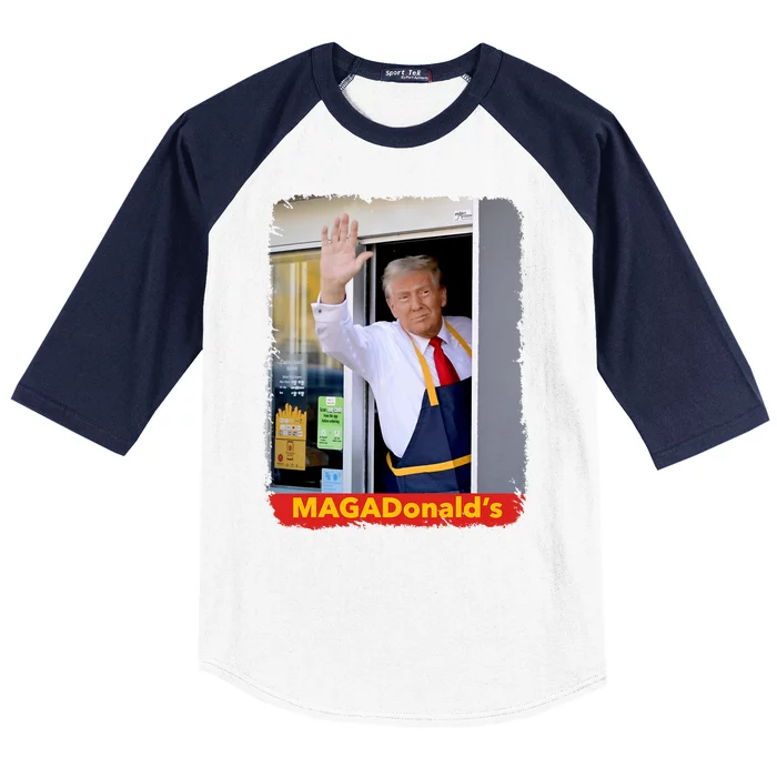 Maga Donalds Trump 2024 Mcdon Election Baseball Sleeve Shirt