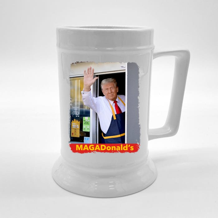 Maga Donalds Trump 2024 Mcdon Election Front & Back Beer Stein