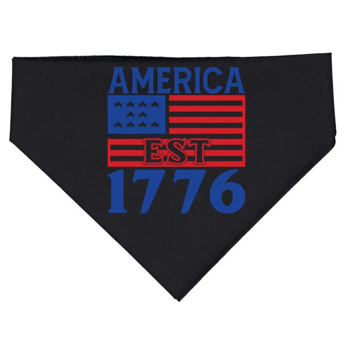 Memorial Day T  America Est USA-Made Doggie Bandana