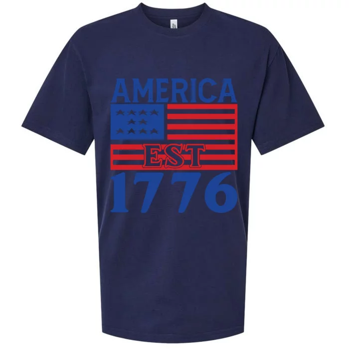 Memorial Day T  America Est Sueded Cloud Jersey T-Shirt