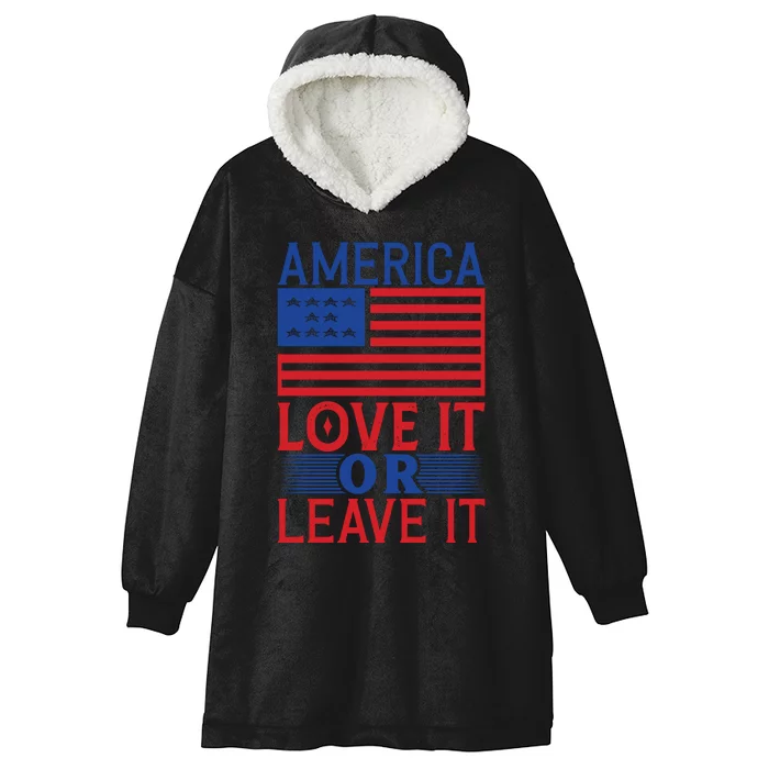 Memorial Day T  America Hooded Wearable Blanket