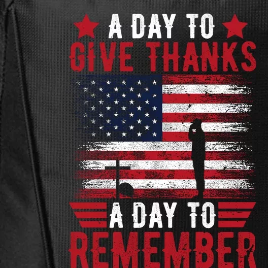 Memorial Day Tribute – A Day To Remember And Give Thanks City Backpack