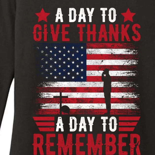 Memorial Day Tribute – A Day To Remember And Give Thanks Womens CVC Long Sleeve Shirt