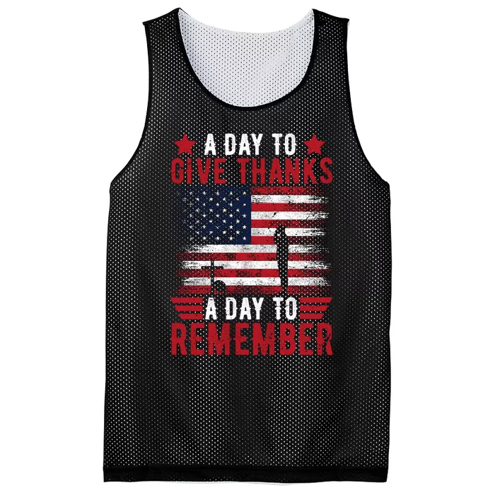 Memorial Day Tribute – A Day To Remember And Give Thanks Mesh Reversible Basketball Jersey Tank