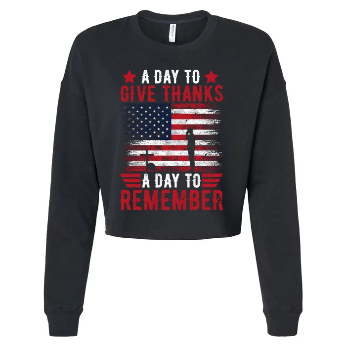 Memorial Day Tribute – A Day To Remember And Give Thanks Cropped Pullover Crew