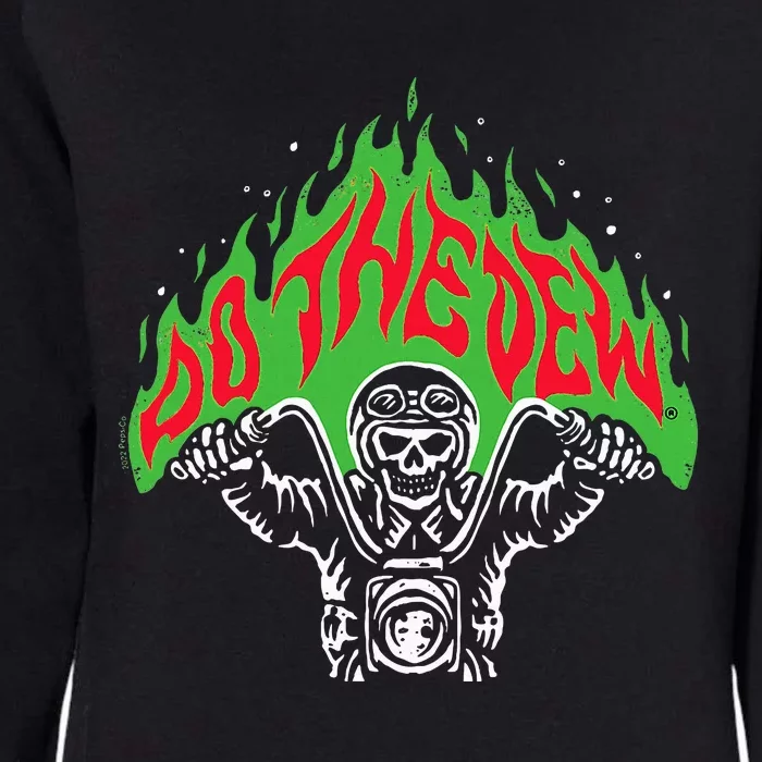 Mtn Dew Throttle Up Out Of Hell Womens California Wash Sweatshirt