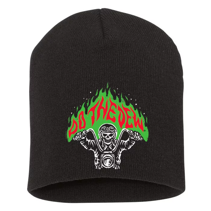 Mtn Dew Throttle Up Out Of Hell Short Acrylic Beanie