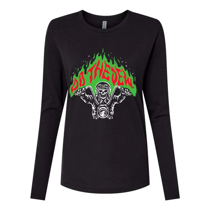 Mtn Dew Throttle Up Out Of Hell Womens Cotton Relaxed Long Sleeve T-Shirt