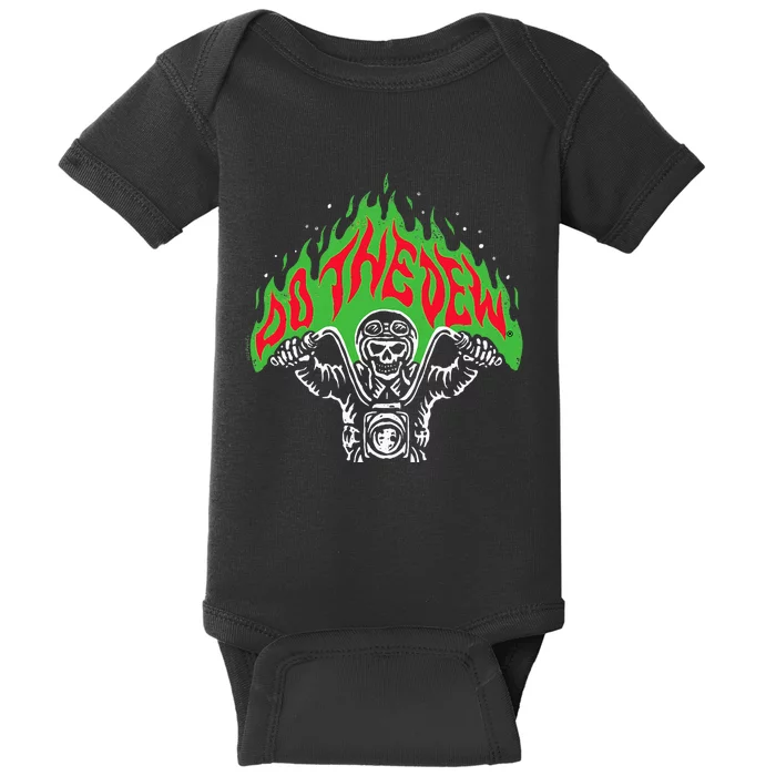 Mtn Dew Throttle Up Out Of Hell Baby Bodysuit