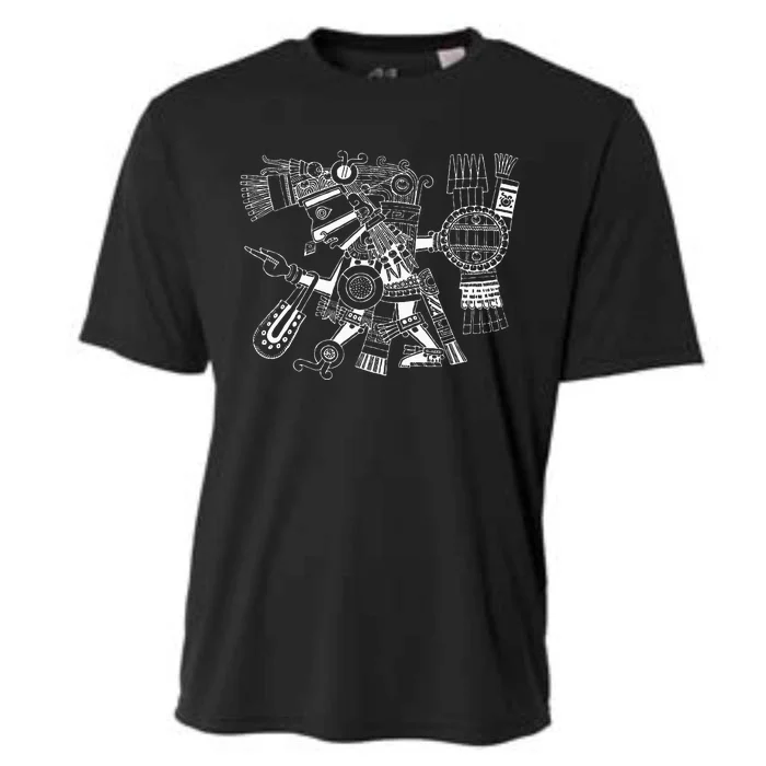 Maya Deity Tezcatlipoca Warrior Aztec Indians Mexico Cooling Performance Crew T-Shirt