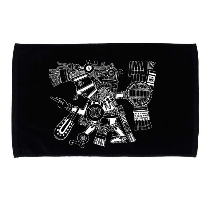 Maya Deity Tezcatlipoca Warrior Aztec Indians Mexico Microfiber Hand Towel