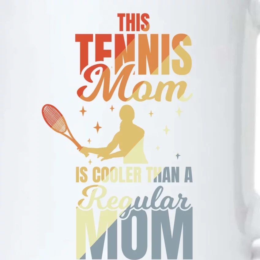 Mother's Day Tennis Mom Gift Black Color Changing Mug