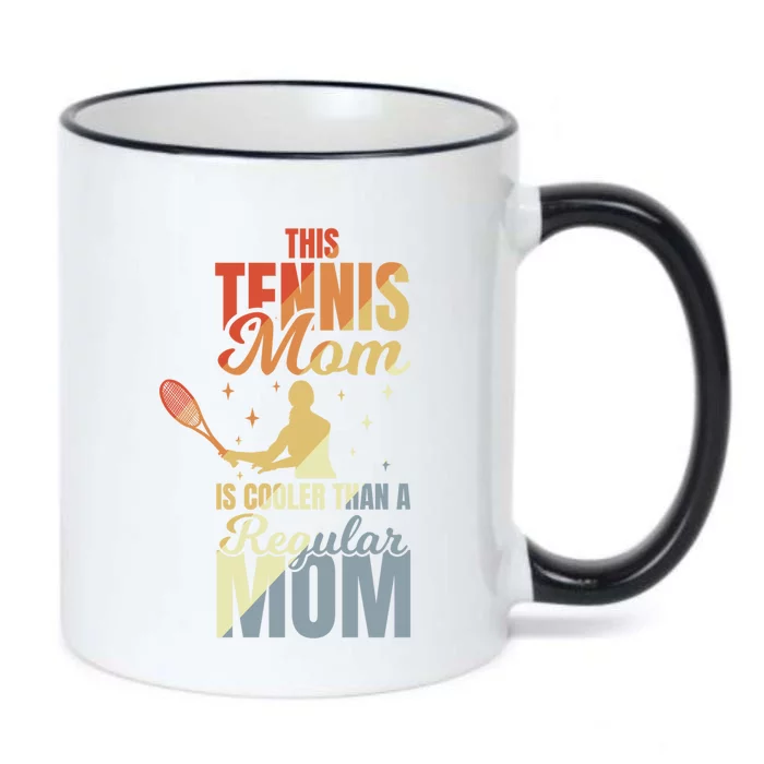 Mother's Day Tennis Mom Gift Black Color Changing Mug