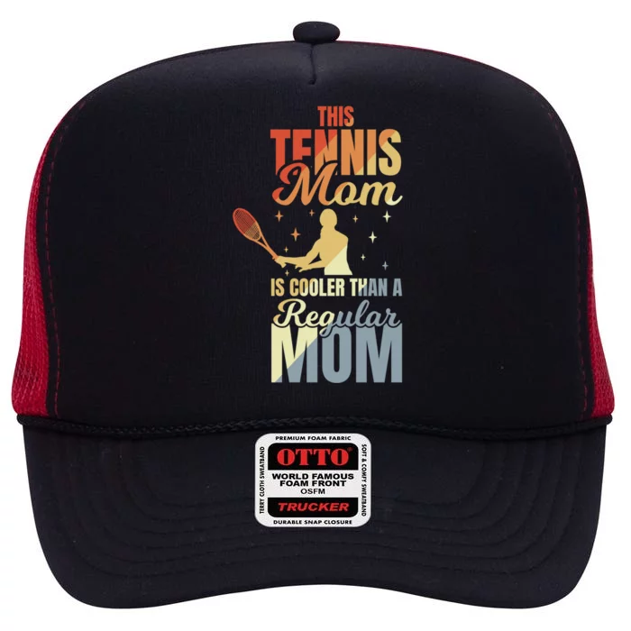 Mother's Day Tennis Mom Gift High Crown Mesh Trucker Hat