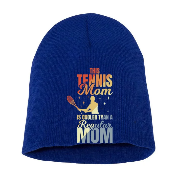 Mother's Day Tennis Mom Gift Short Acrylic Beanie