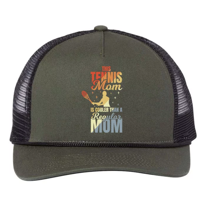 Mother's Day Tennis Mom Gift Retro Rope Trucker Hat Cap