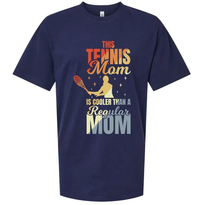 Mother's Day Tennis Mom Gift Sueded Cloud Jersey T-Shirt