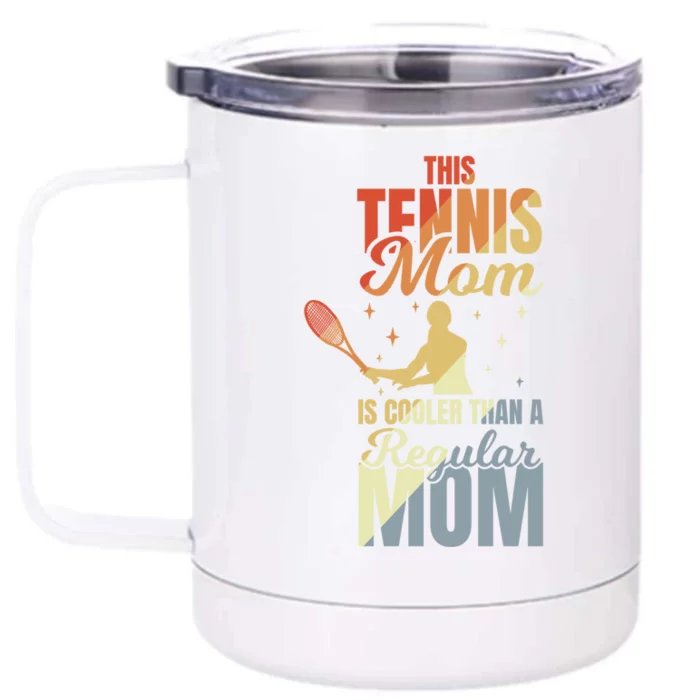 Mother's Day Tennis Mom Gift Front & Back 12oz Stainless Steel Tumbler Cup