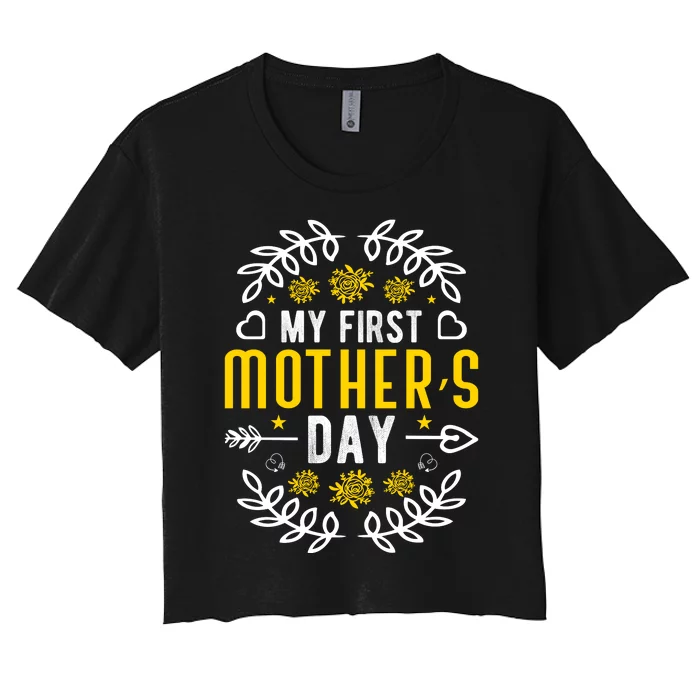 Mother's Day T For Best Mom Women's Crop Top Tee