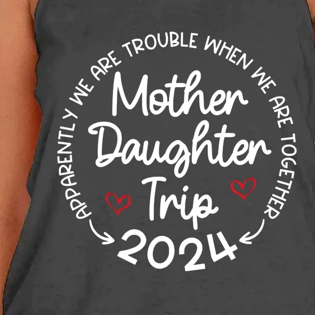 Mother Daughter Trip 2024 Mothers Day Women's Knotted Racerback Tank