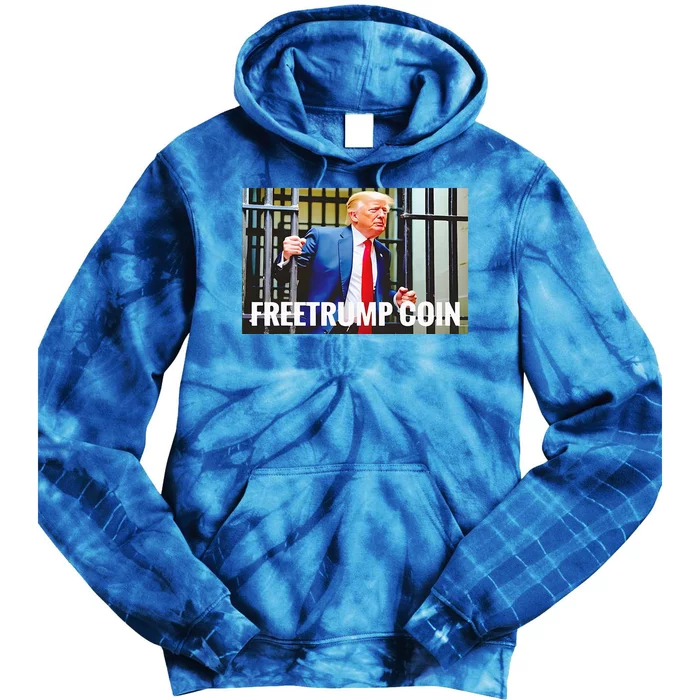 Maga Donald Trump Free Coin Tie Dye Hoodie