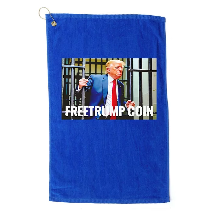 Maga Donald Trump Free Coin Platinum Collection Golf Towel