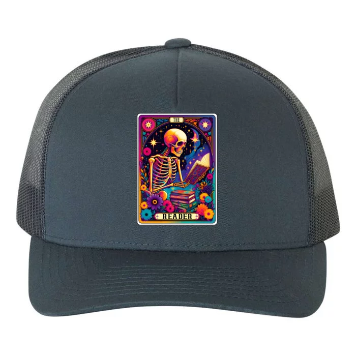 MotherS Day Teacher The Reader Tarot Card Skeleton Gift Yupoong Adult 5-Panel Trucker Hat