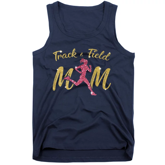 Mother's Day Track & Field Mom Marathon Running Wo Tank Top