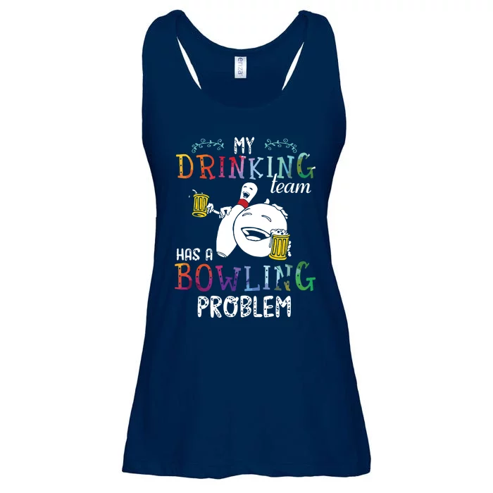 My Drinking Team Has A Bowling Problem Ladies Essential Flowy Tank