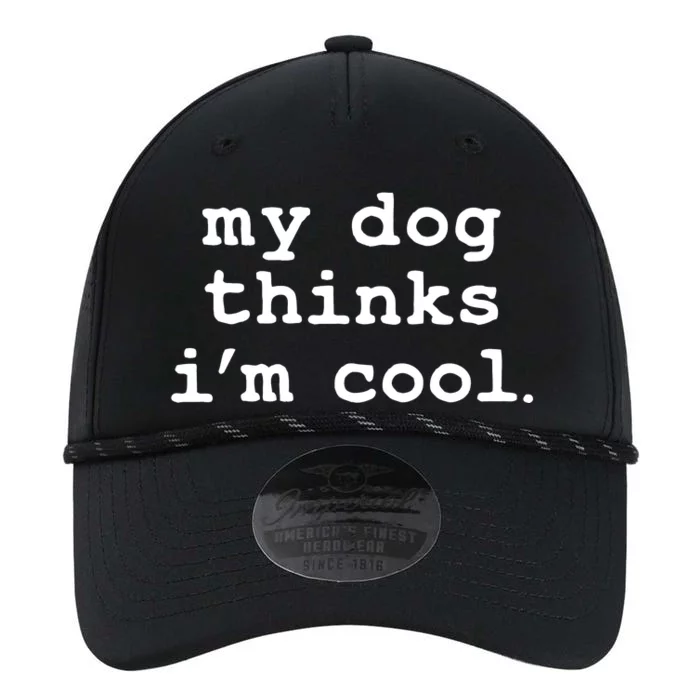 My Dog Thinks I'm Cool Funny Performance The Dyno Cap