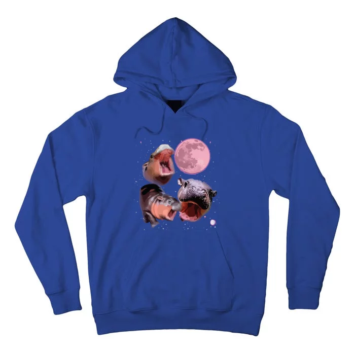 Moo Deng The Famous Baby Bouncy Pig Cute Baby Hippo Tall Hoodie