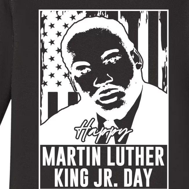 Mlk Day Tribute Art Baby Long Sleeve Bodysuit