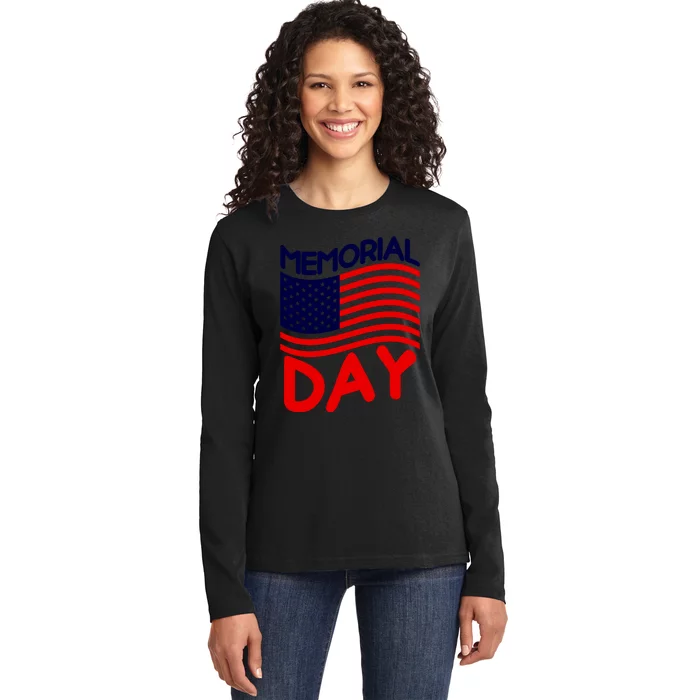 Memorial Day T Ladies Long Sleeve Shirt