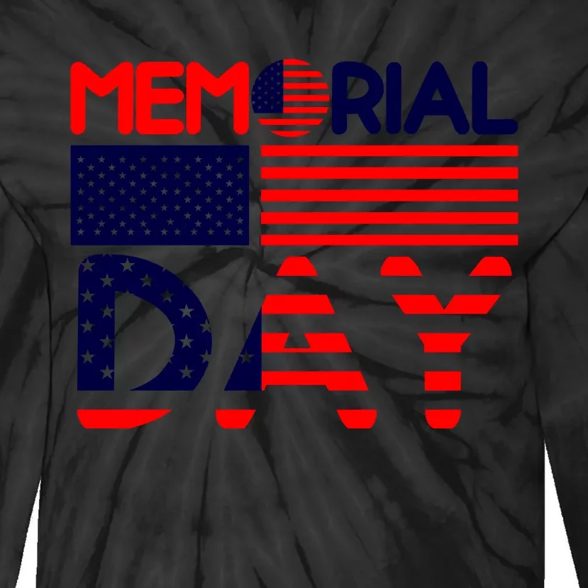 Memorial Day T Tie-Dye Long Sleeve Shirt