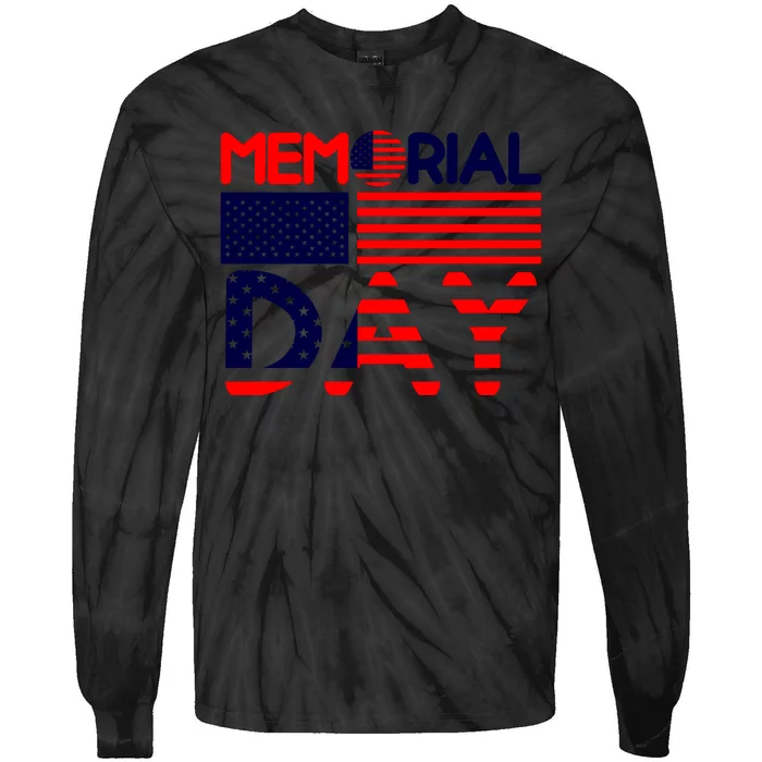 Memorial Day T Tie-Dye Long Sleeve Shirt