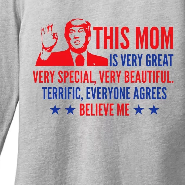 MotherS Day Trump Funny Quotes Election Womens CVC Long Sleeve Shirt