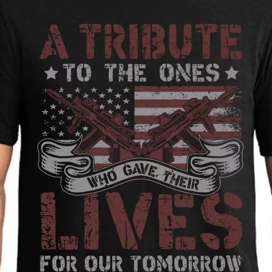 Memorial Day Tribute Graphic Pajama Set