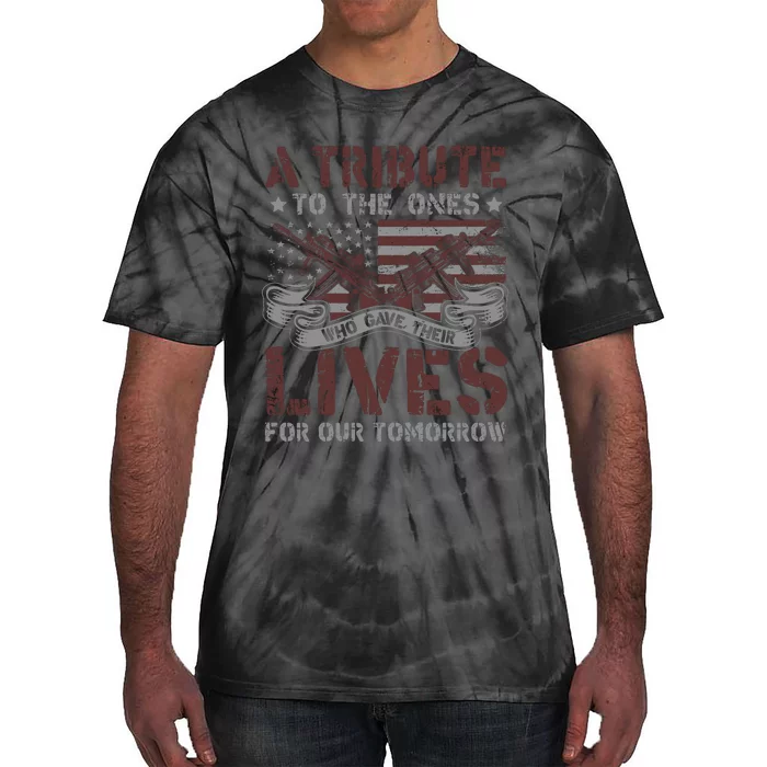 Memorial Day Tribute Graphic Tie-Dye T-Shirt