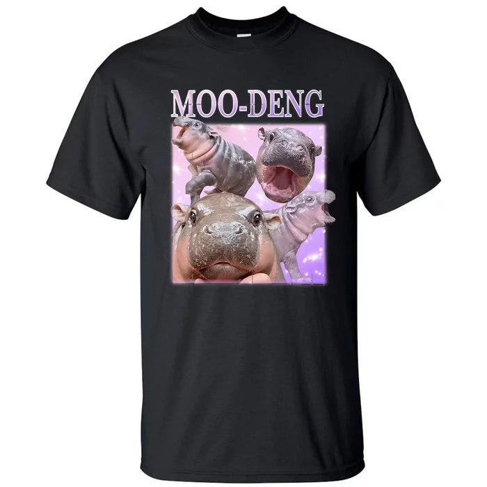 Moo Deng The Famous Baby Pigmy Hippo Moodeng Tall T-Shirt