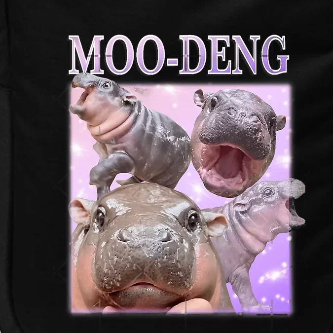 Moo Deng The Famous Baby Pigmy Hippo Moodeng Impact Tech Backpack