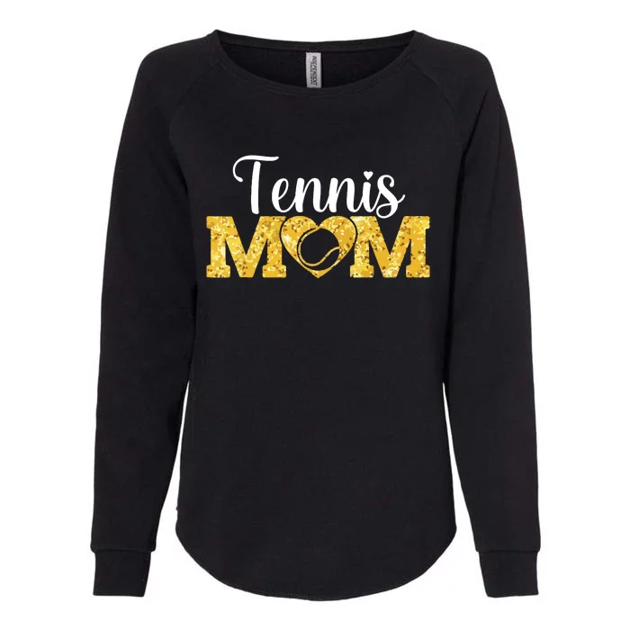 Mothers Day Tennis Mom Funny Sport Tennis Lover Womens California Wash Sweatshirt